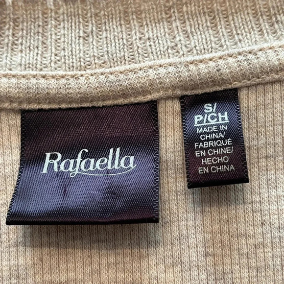 Rafaella Tan Asymmetrical Sweater Women’s Size Small Petite - Picture 10 of 11